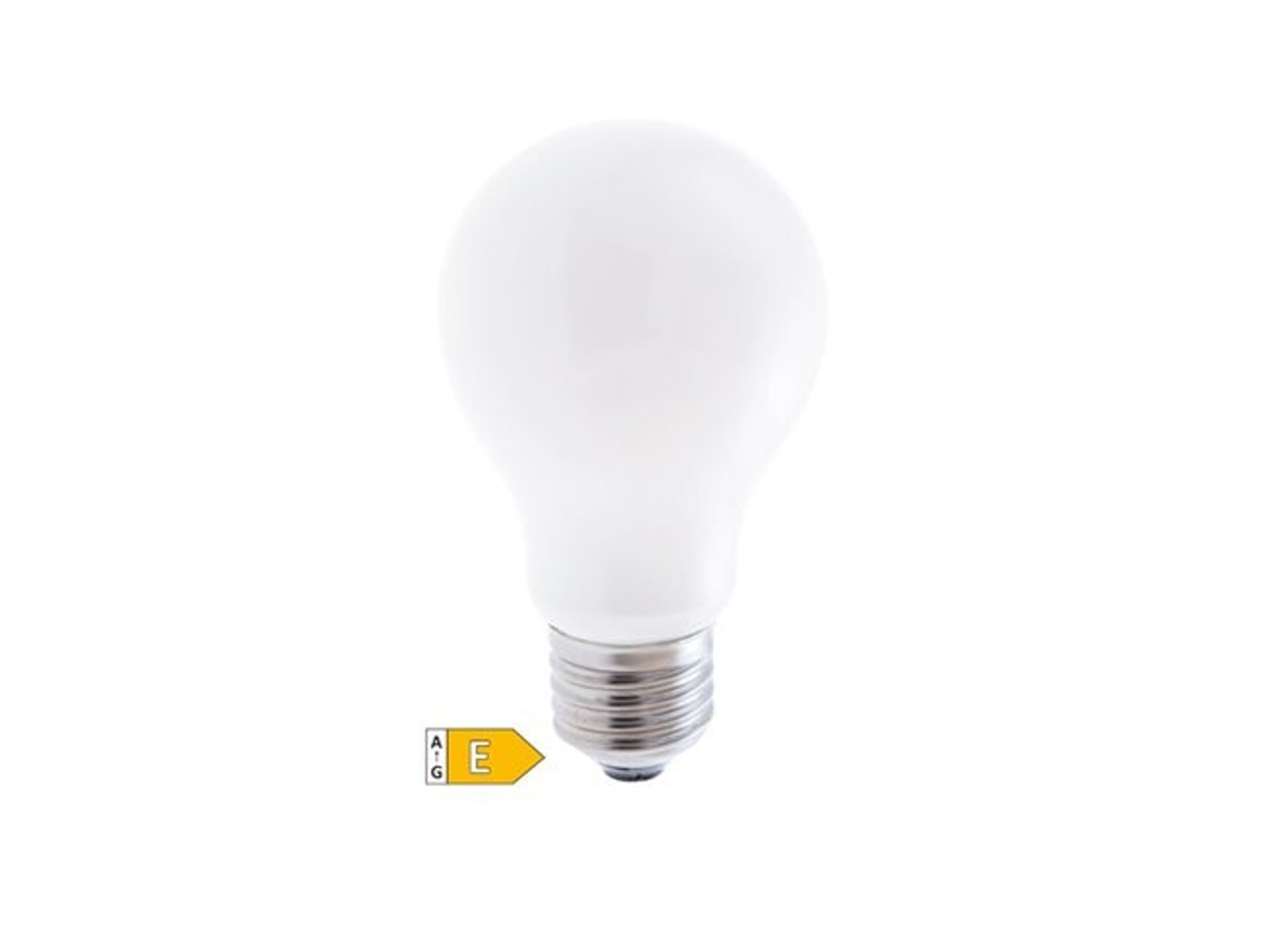 Bombilla de filamento de vidrio estándar de 9 W, E27, 3000 K, GSC