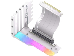Soporte De Montaje Vertical Para Gpu Con Cable Pci-e 4.0 X16, Kit De Tarjeta De Video En Ángulo Recto De 90 Grados, Blanco.
