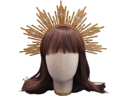 Diadema Nupcial Sungoddess, Corona Para Boda, Despedida De Soltera, Aro Para El Cabello Elegante Para Mujer.