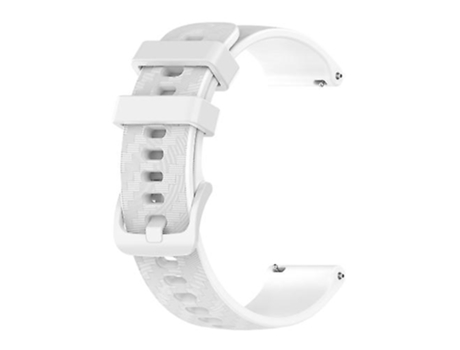 Correa para reloj Garmin Forerunner 645 Music, banda de silicona a rayas de fibra de carbono blanca de 20mm VENISYMLIS