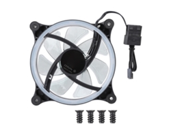 Rs-15 Mini 120mm Led Dual Halo Eclipse Ventilador De Enfriamiento Silencioso Para Ordenador