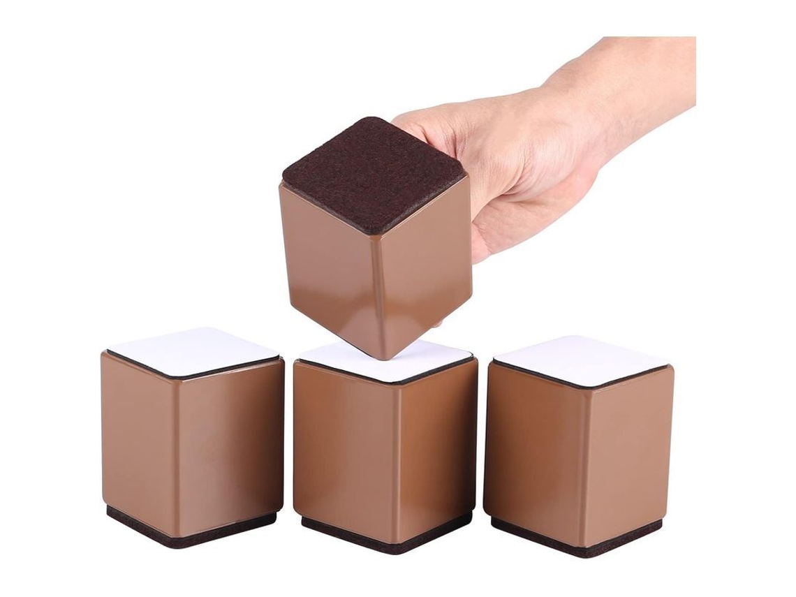 2026-elevadores De Mueble De Acero 100mm, Resistentes Para Cama Y Mesa, 4 Piezas