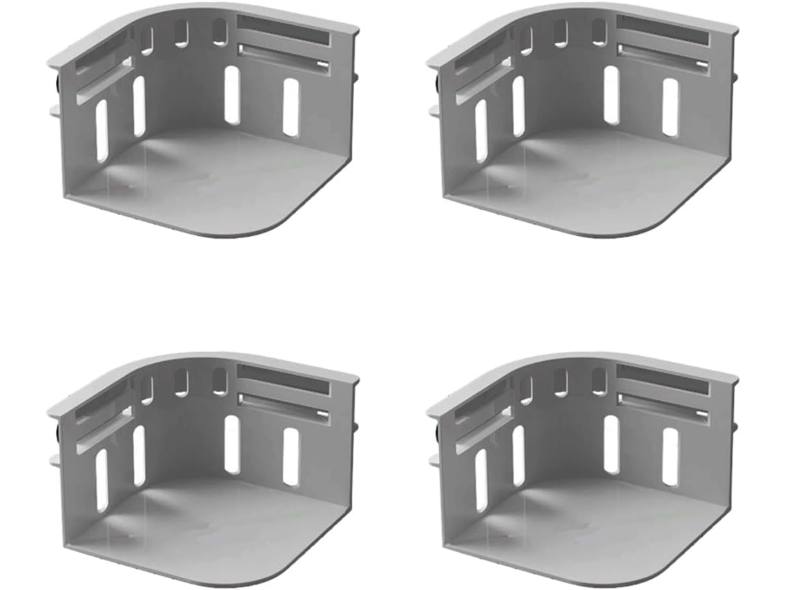 Soportes para sábanas Digitallab, sábana ajustable para camas de todos los tamaños, paquete de 4 (gris)