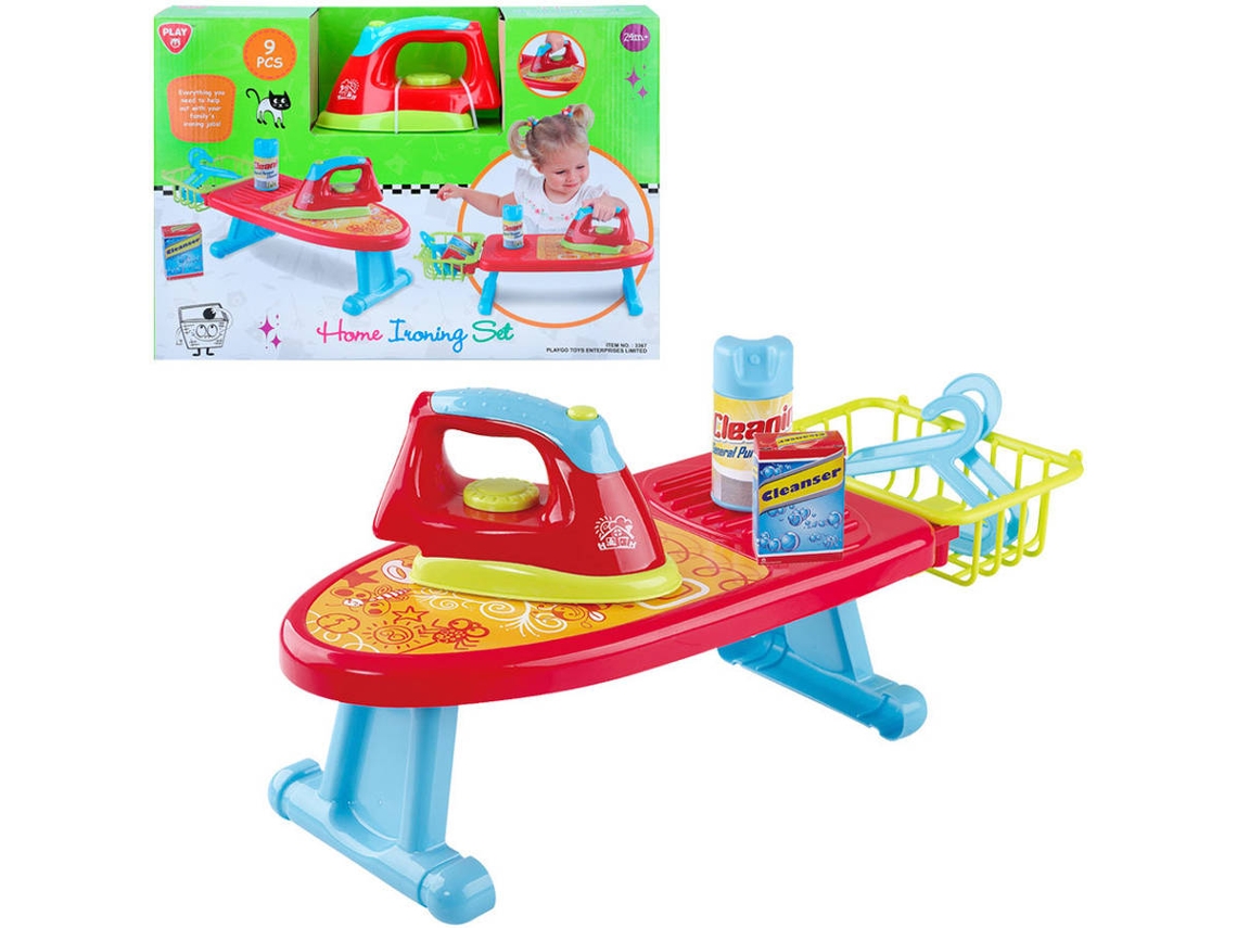 Kit Eletrodomésticos PLAYGO plancha y tabla con accesorios (48,5x17,5x13,5 cm - 2 años)