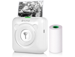 Mini Impresora Térmica Inalámbrica Bluetooth Con Cable Usb Compatible Con Android Ios Smartphone-blanco Gertiz