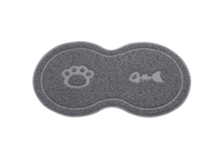 Plato Para Gato Con Alfombrilla Antideslizante - Accesorio De Alimentación Mascotas