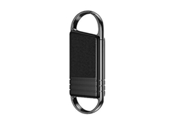 Mini grabadora de voz con llavero USB, grabadora digital de voz, reproductor MP3 de 8 GB y 192 Kbps Yizhood (negro)