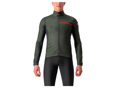 Casacos CASTELLI Casaco Squadra Stretch Verde 2XL Homem