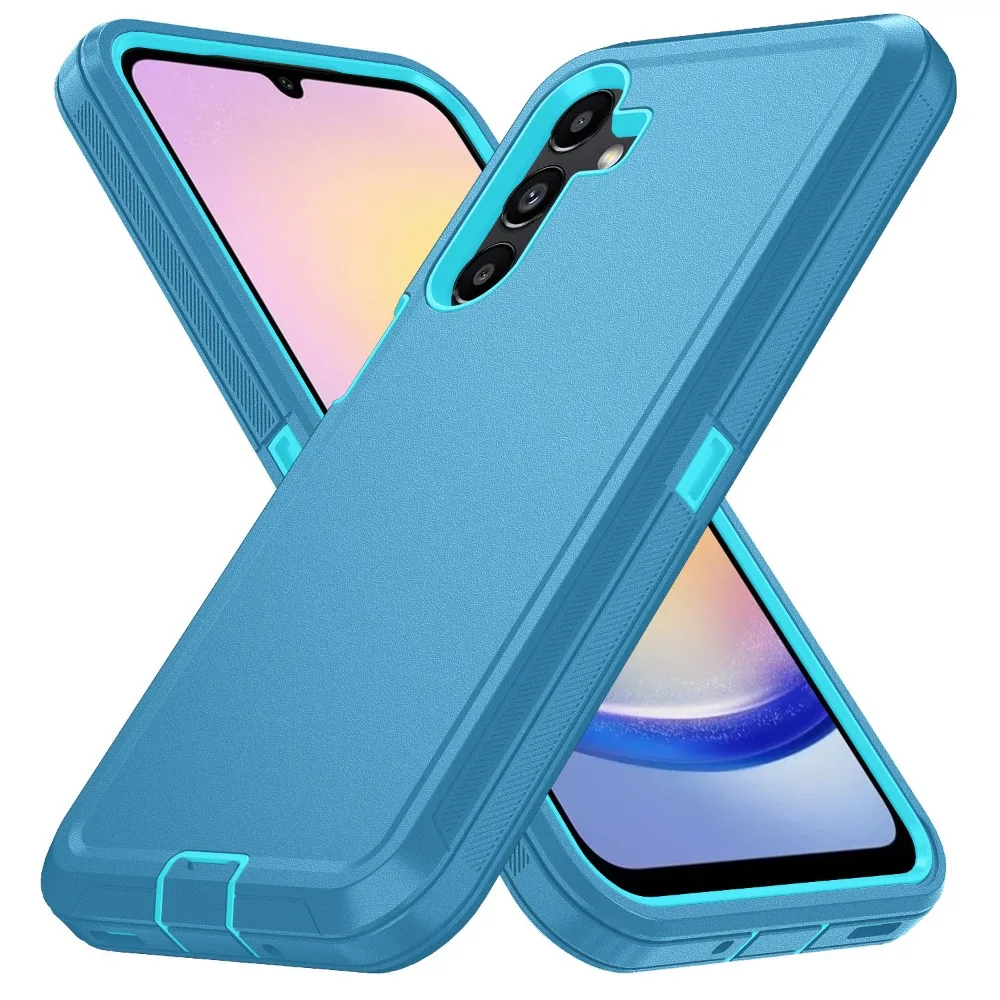 (azul Lago, Galaxy A17) Funda Protectora Para Teléfonos Samsung Con Clip.