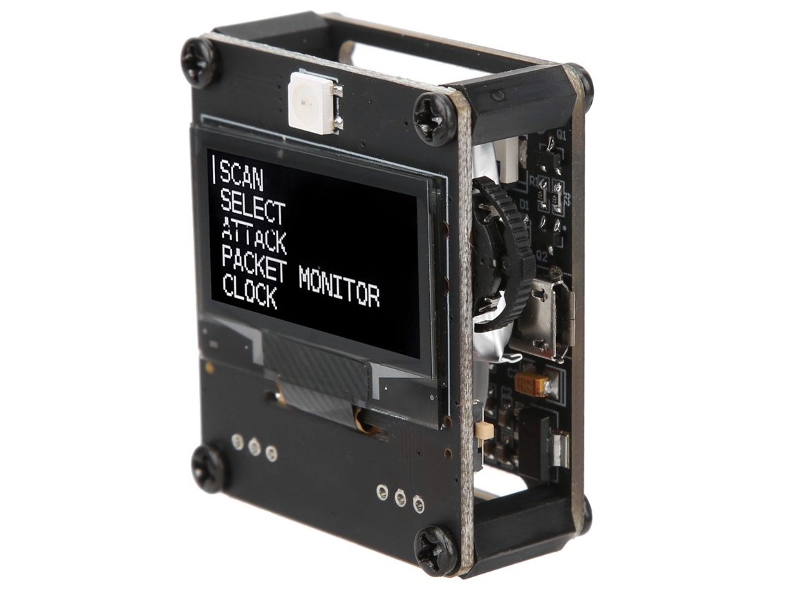 Módulo de desarrollo programable ESP8266 con reloj Wifi y pulsera, batería CC de 3,7 V y 500 mAh.