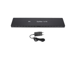 Divisor de vídeo HDMI (compatible con 8K y 4K, enchufe UE de 100-240 V)