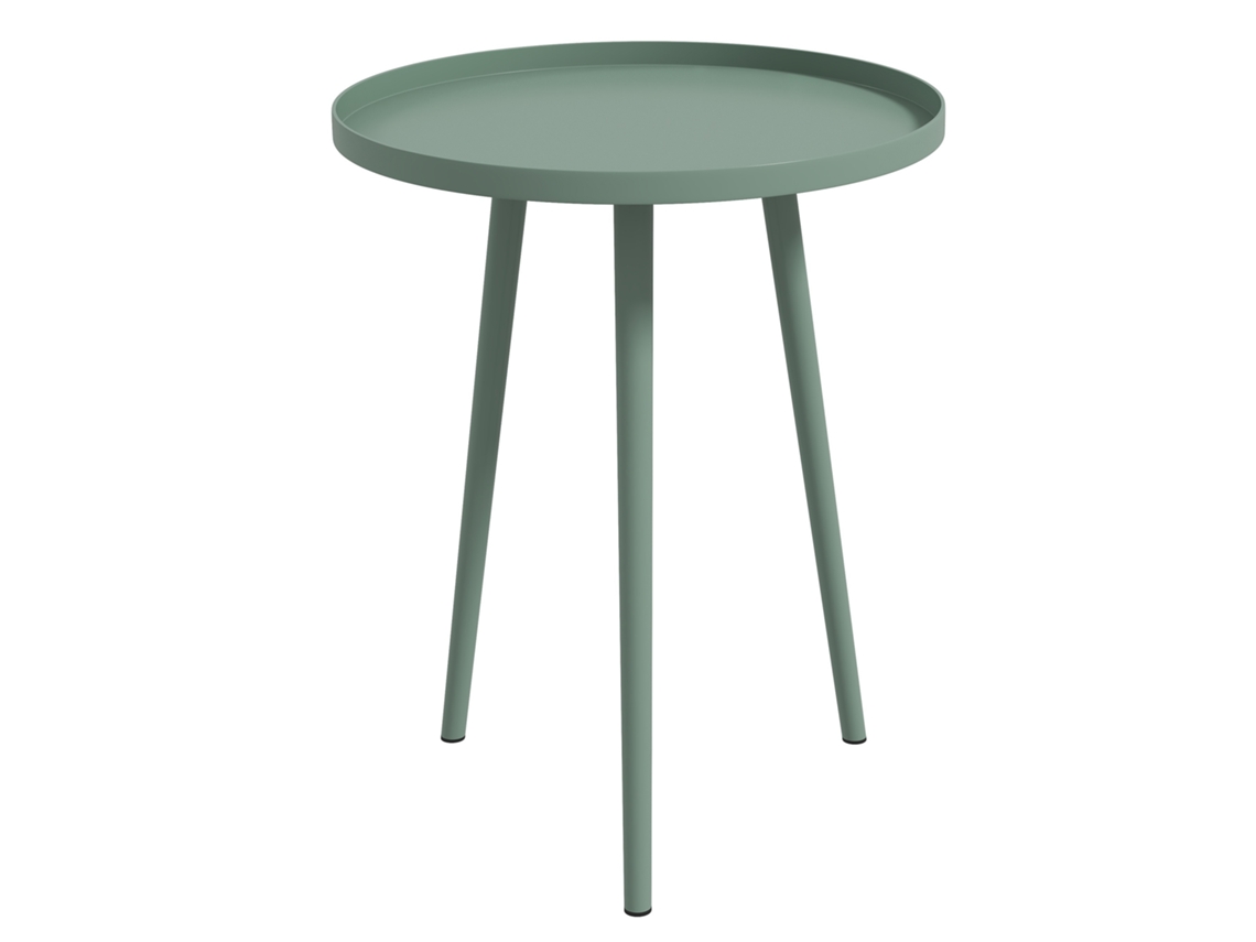 Mesa Auxiliar De Jardín De Acero, Capacidad De 20 Kg, Verde, 40x50 Cm.
