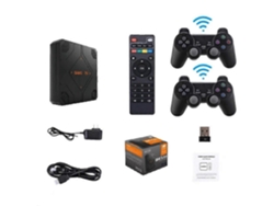 Consola de juegos retro V5 de 128 GB y 51 000 juegos, portátil, con TV Box y mando de juegos, sistema de juegos para el hogar Hengjian