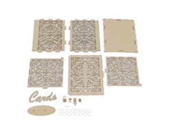 Caja De Madera Hueca Para Tarjetas De Boda, Fácil De Armar, Jm01319, Pequeña.