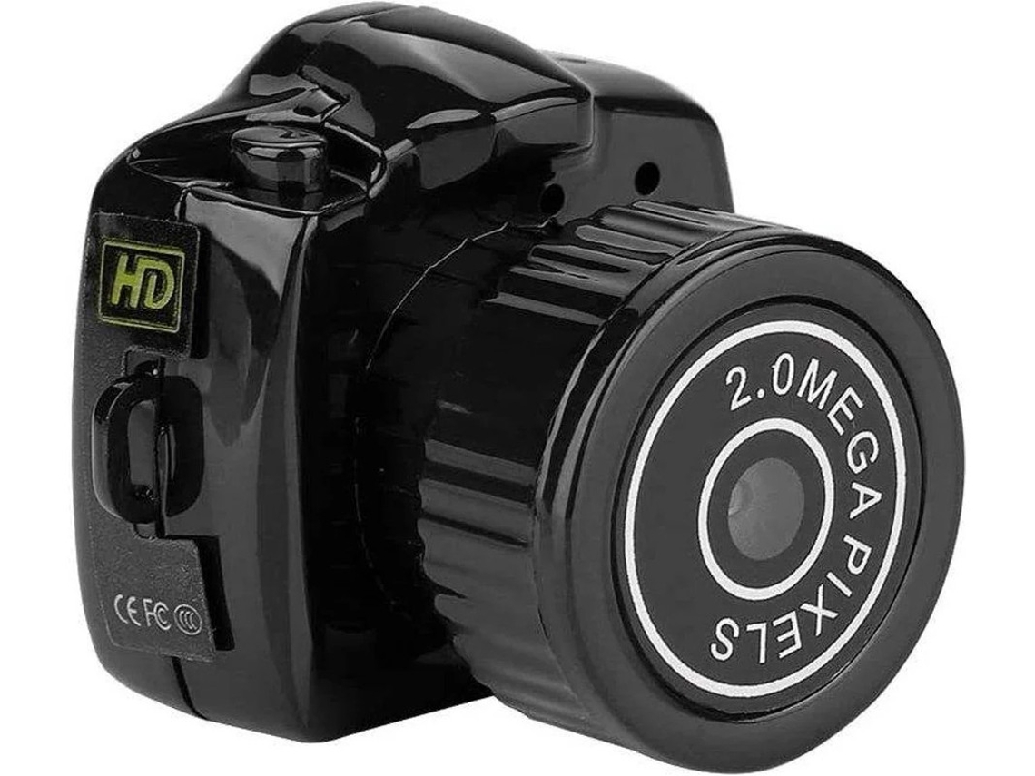 Mini grabadora de vídeo infrarroja Y2000 de 3,5 m, TF, 32 GB, 640 × 480 p, 1280 × 720, USB de 8 pines, color negro, Yizhood