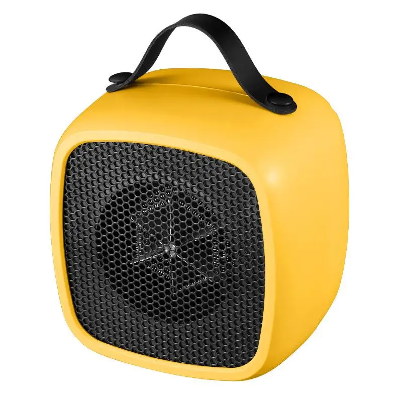 (padrão Europeu Amarelo) Aquecedor Elétrico, Adequado Para Espaços Pequenos, 500w De Aquecimento Rápido.