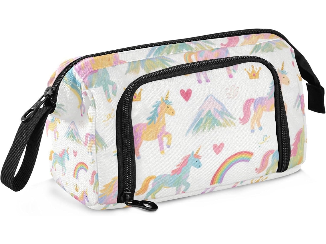 Besportble Estuche De Gran Capacidad Para Lápices Para Hombre Y Unicornio Arcoíris 24 X 9,5 X 15 Cm