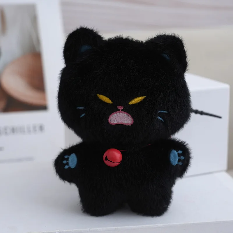(estilo 4) Llavero De Peluche De Gato Emoji De 13 Cm.