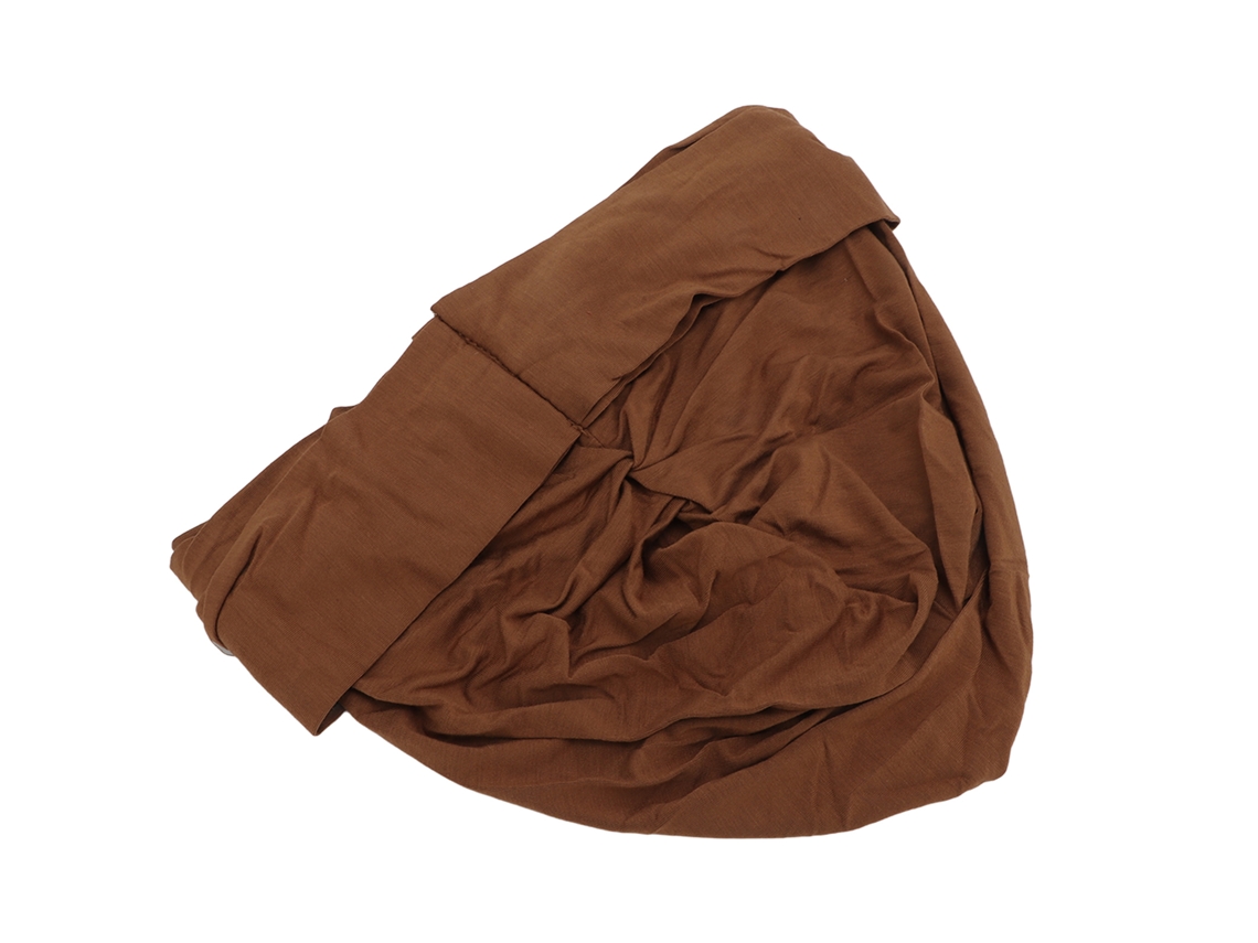 Turbante Musulmán, Suave, Cómodo, Elegante, Ligero, De Algodón Modal Marrón Claro.