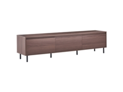 Móvel De Tv Beliani Nikea De Mdf, Aglomerado De Madeira Castanho 180x40x45