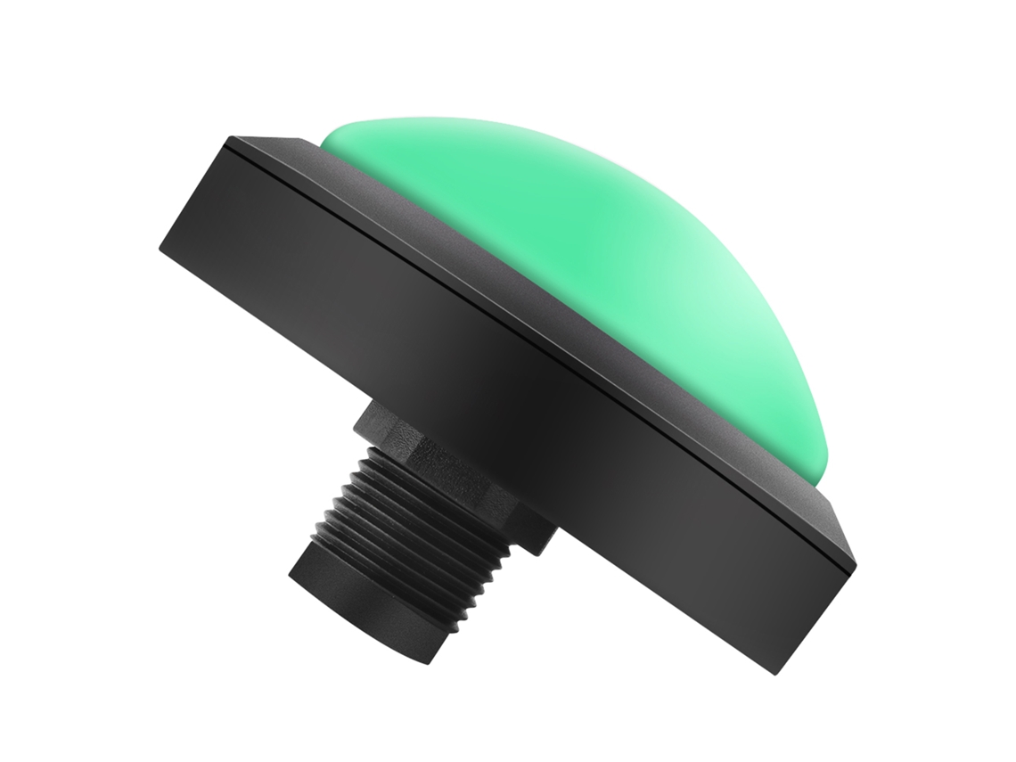 Botón Arcade Con Led De 100 Mm Convexo Para Accesorios De Repuesto De Consolas De Videojuegos (verde)
