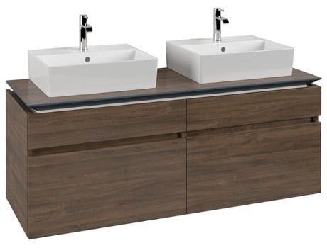Mueble de tocador Villeroy &amp Boch Legato B669 1400x550x500mm 2 lavabos