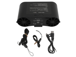 Ventilador De Cintura Recarregável Usb Com Display Digital 10000mah Ventilação Forte Para Exterior Verão