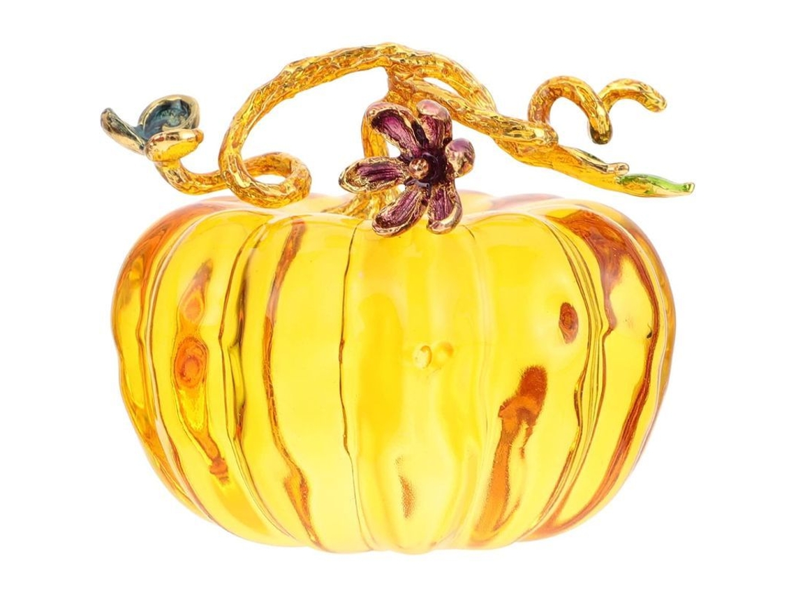 Calabaza De Vidrio Moldeada A Mano Decorativa Para Otoño Cosecha Acción De Gracias Halloween Hogar Mesa