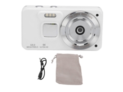 Cámara Digital 4k Portátil 64mp 18x Zoom Autofoco Antishake Selfie Hd Video Cámara Compacta Para Adolescentes Niños Niñas Blanco