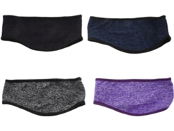 Conjunto De 4 Faixas De Cabeça Esportivas Unissex Em Fleece Grosso.