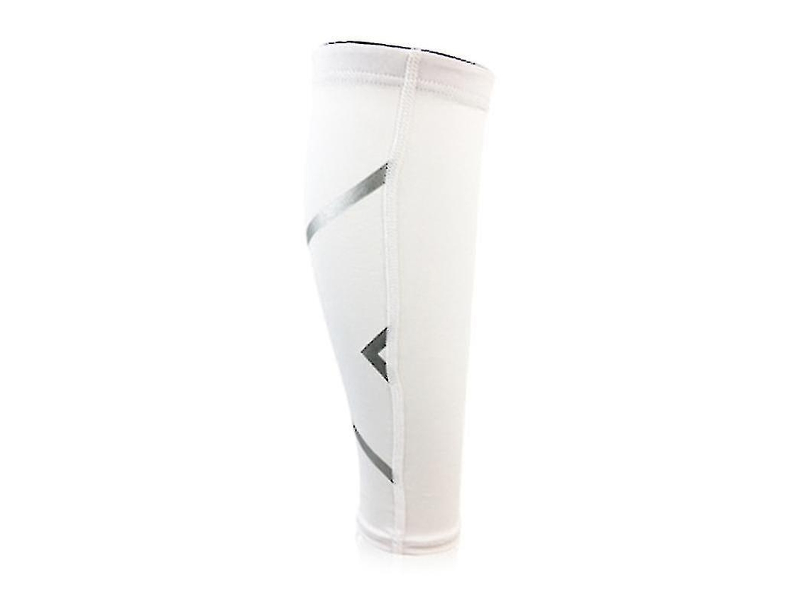 Mangas De Compresión Para Pantorrillas Deportivas Alivio Dolor Espinillas Mejora Circulación Running Ciclismo Gimnasio Unisex M Blanco