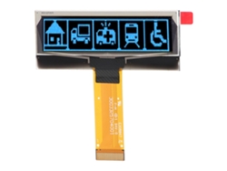 Módulo de pantalla OLED de 2,23 pulgadas con resolución de 123x32, interfaces SPI/IIC SSD1305, color azul, 24 pines.