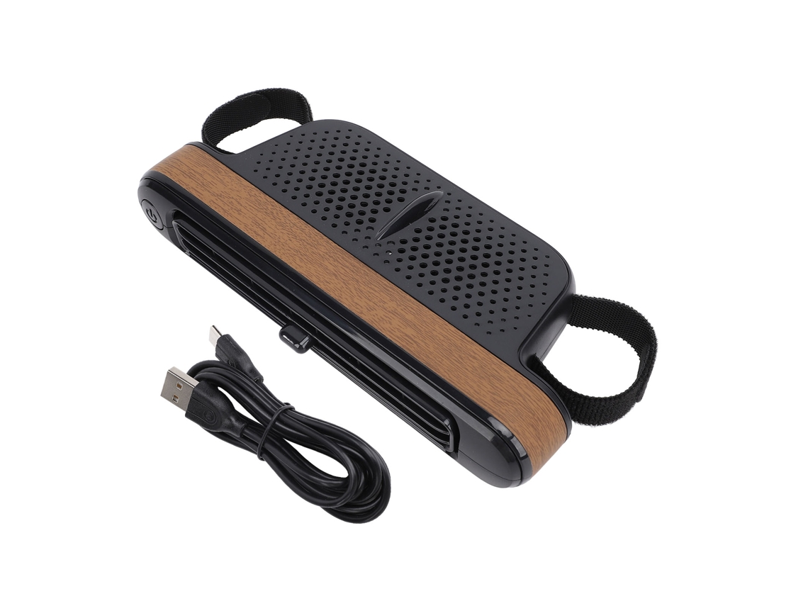 Ventilador USB para coche sin aspas, 3 velocidades ajustables.