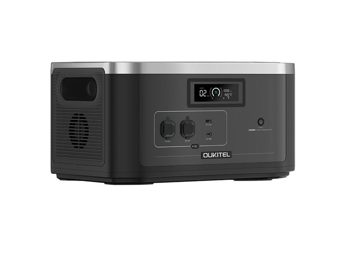 Batería externa Lifepo4 2048wh Oukitel B2000 4000 ciclos Carga rápida 100w IP65 Ideal para camping y cortes de luz