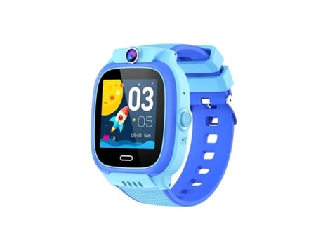 Smartwatch Reloj inteligente KLACK, para niños con GPS Localizador y comunicación, 4G - Azul