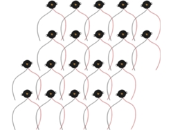 Paquete de 20 zumbadores piezoeléctricos negros, señal sonora continua, compatibles con 3 24v, fabricados en plástico SFUSHOS