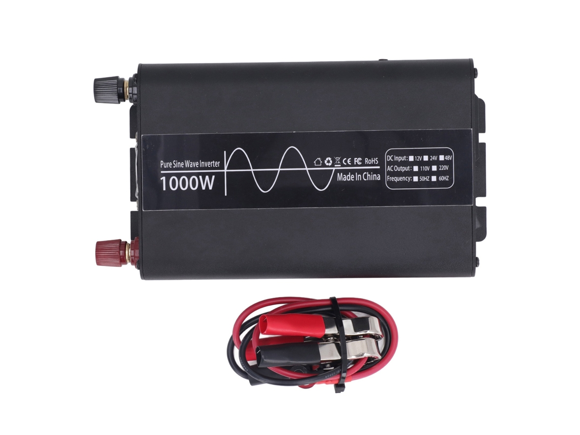 Inversor De Onda Sinusoidal Pura De 1000 W, Convertidor De Voltaje De Cc 48 V A Ca 110 V Para Vehículos Recreativos, Automóviles, Hogares Y Sistemas Solares.