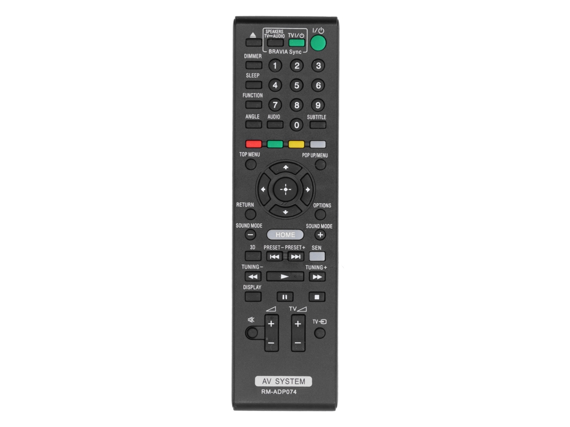 Mando A Distancia Universal Para Tv Lcd Rm-adp074, Resistente Y Compacto, De Abs Negro.