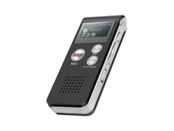 2026-grabadora De Voz Activada Digital Evp Con Micrófonos Dobles 8gb Usb Recargable Negro Negro