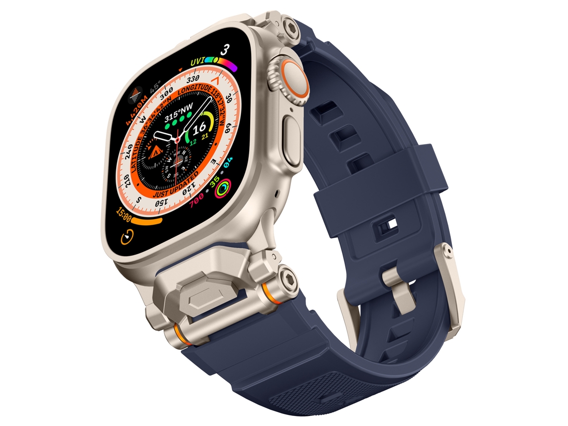 Correa XIAOMOYU para Apple Watch de 42/44/45/46/49 mm (azul titanio)
