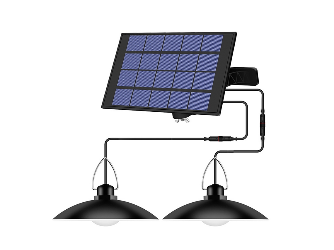 2026-lámpara Colgante Solar Con Panel Ajustable Sensor Auto On/off Resistente Al Agua Ip65 Para Jardín Patio Exterior/interior