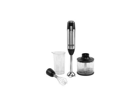 Licuadora Multifunción 600W Pie de Acero Inoxidable Mini Picador Batidor Vaso Negro en MUSE Ms05Hb