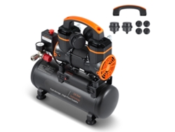 Compresor de aire ultra silencioso sin aceite Succebuy de 8 l, 900 W, 2,2 CFM, 90 PSI, 70 dB