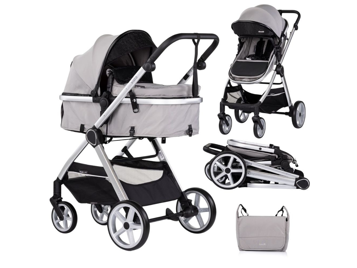 Carrito De Bebé Duo Convertible Vista De Chipolino Hasta 22 Kg - Cloud Grey