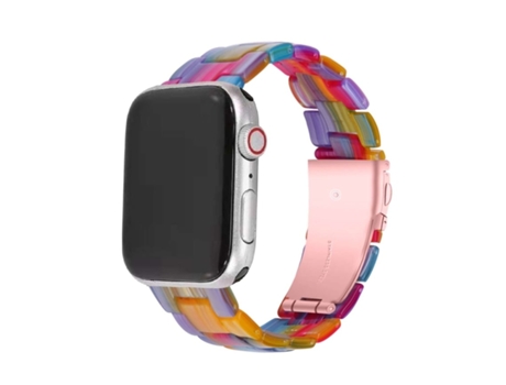 Correa de resina de lujo multicolor Apple Watch Series 6 40 mm VEANXIN