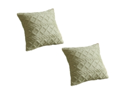 Juego De 2 Fundas De Almohada De Felpa Estampadas, 45 X 45 Cm