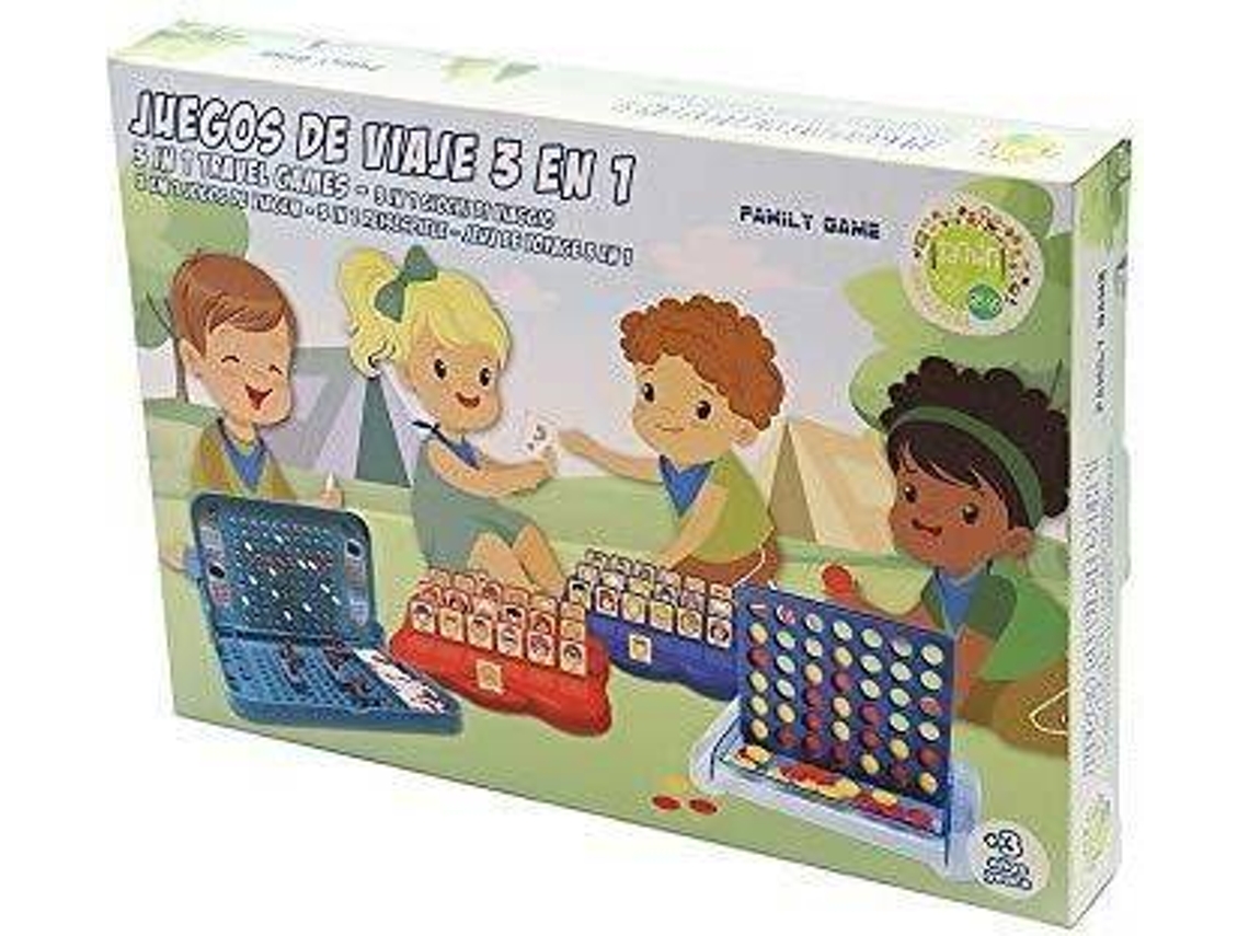 Juego de Mesa TACHAN Juegos de Viaje 3 en 1 (Edad Minima: 3 años)