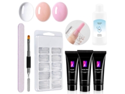 Kits de inicio de esmalte de gel, extensiones de uñas de gel, set de manicura con lámpara para mujeres y niñas. Ly Ebike