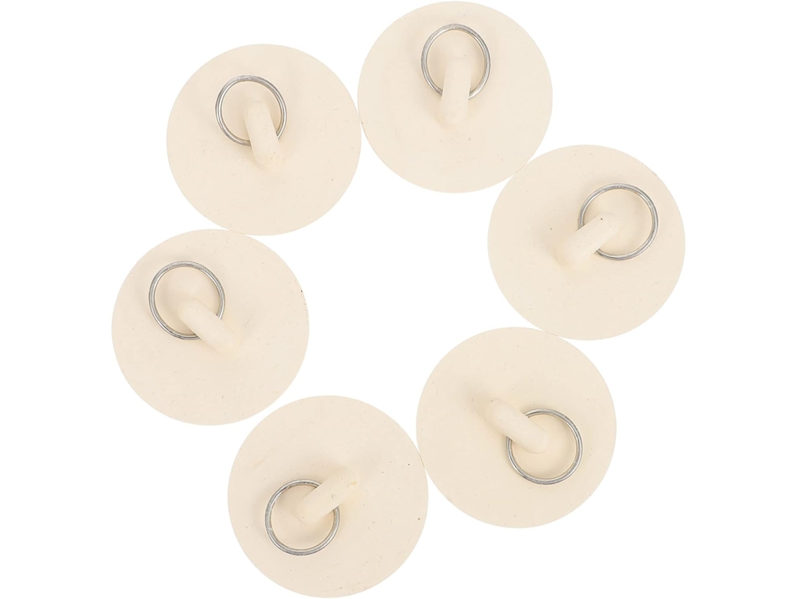 Juego de 6 tapones de goma para desagües de cocina y baño. Slowmoose