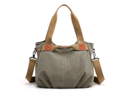 Bolso de hombro de lona para mujer, bolso cruzado retro, bolso tote verde militar Siurn